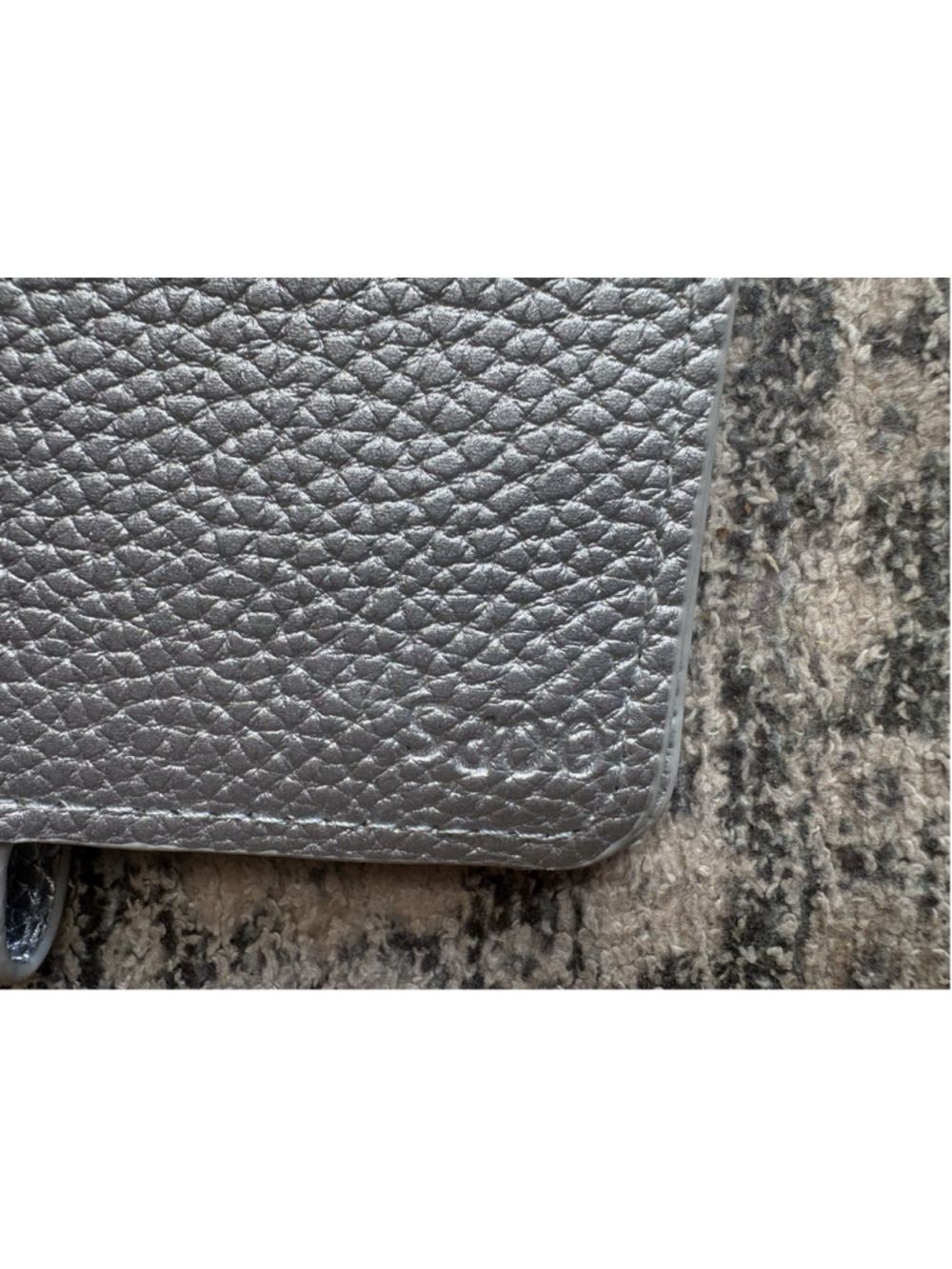 Print Pression 5x6” Silver Pebbled Travelers Notebook 1.5” Rings Cover with Snap - Picture 6 of 8